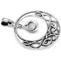 Silvershake Natural Moonstone 925 Sterling Silver Celtic Knot Drop Dangle Pendant Silvershake Natural Moonstone 925 Sterling Silver Celtic Knot Drop Dangle Pendant