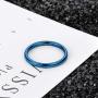 TIGRADE 2mm 4mm Titanium Ring Blue/ Rose Gold Plain Dome High Polished Wedding Band Comfort Fit Size 3-13.5