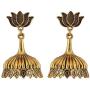 Saissa Gold Tone Oxidised Metal Bollywood Lightweight Small Jhumka Boho Earrings Indian Jewelry for Women