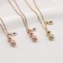 MEMGIFT Dainty 18K Gold Pineapple Necklace Petite Minimal Tropical Fruit Jewelry Personalized for Women Teen Girls Best Friend Sister Mom Daughter Girlfriend Bridesmaid Fiancee
