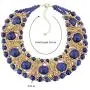 HANTON Fashion Statement Handmade Strands Imitation Turquoise Beaded Necklace Bracelet Jewelry Sets for Women Gilrs Teens HANTON Fashion Statement Handmade Strands Imitation Turquoise Beaded Necklace Bracelet Jewelry Sets for Women Gilrs Teens