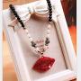 Fashion Crystal Pearl Layered Sweater Long Necklaces Classy Boho Statement Necklace Gold Silver Tone Jewelry Gift For Women Girl