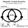 Upgraded Magnetic Couples Bracelets Mutual Attraction Relationship Matching Bracelets for Couples Friendship Promise Rope Braided Bracelet Set Gift for Women Men Boy Girl Him Her BFF Best Friends