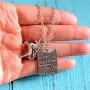 Plated Silver Alloy Unicorn Necklace Pendant Charms Chain for Females gifts- She Believed She Could So She Did ''Life Is Magical'' Unicorn Necklace
