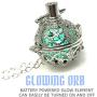UMBRELLALABORATORY Steampunk FIRE Necklace - Pendant Glow Locket - Great Gifts for Teen Girls, Mother, Father, Little Girls Jewelry
