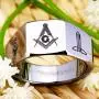 Cloud Dancer Classic 12mm Width Silver Masonic and Masonic Working Tools Men Master Masonic Signet Ring Mason Ring Jewelry Cloud Dancer Classic 12mm Width Silver Masonic and Masonic Working Tools Men Master Masonic Signet Ring Mason Ring Jewelry