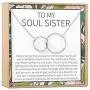 Best Friend Gift Necklace: BFF, Long Distance, Friends Forever, Friends, 2 Interlocking Circles (silver-plated-brass, NA) Best Friend Gift Necklace: BFF, Long Distance, Friends Forever, Friends, 2 Interlocking Circles (silver-plated-brass, NA)