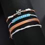 Wremily 15-20 Pieces Wave Strand Bracelet Set Handmade Braided Rope Bracelet for Women Girls, Adjustable Waterproof Multicolor Surfer String Bracelet Handcrafted Jewelry