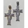 Harlembling Solid 925 Sterling Silver Iced Cross Pendant - Mens - 2.25'' - Fits Up to 5mm Chains!