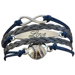 Infinity Collection Baseball Bracelet or Softball Bracelet - Baseball Jewelry for Females- Perfect Baseball Gift