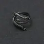COONLINE Vintage Stainless Steel Octopus Ring for Women Men Adjustable Polished Tentacles Retro Gothic Punk Style Jewelry Silver Black with Velvet Bag COONLINE Vintage Stainless Steel Octopus Ring for Women Men Adjustable Polished Tentacles Retro Gothic Punk Style Jewelry Silver Black with Velvet Bag