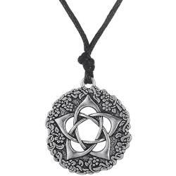 Dawapara Pagan Pentacle of The Goddess Rose Talisman Pendant Pentagram Necklace Protection Gifts Jewelry
