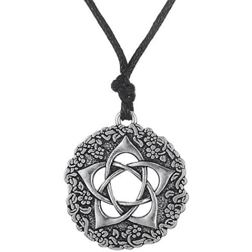 Dawapara Pagan Pentacle of The Goddess Rose Talisman Pendant Pentagram Necklace Protection Gifts Jewelry