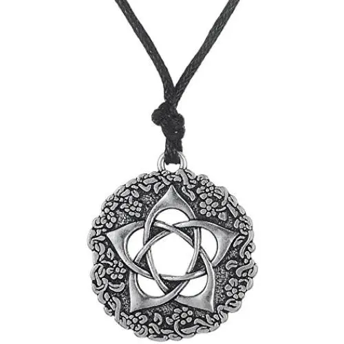 Dawapara Pagan Pentacle of The Goddess Rose Talisman Pendant Pentagram Necklace Protection Gifts Jewelry Dawapara Pagan Pentacle of The Goddess Rose Talisman Pendant Pentagram Necklace Protection Gifts Jewelry