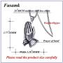 Fusamk Fashion Stainless Steel Prayer of Hand Pendant Necklace,24'' Link Chain