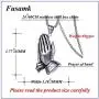 Fusamk Fashion Stainless Steel Prayer of Hand Pendant Necklace,24'' Link Chain Fusamk Fashion Stainless Steel Prayer of Hand Pendant Necklace,24'' Link Chain