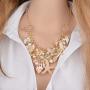 Simsly Boho Pearl Necklace Gold Shell Pendant Necklaces Chain Starfish Jewelry for women and Girls