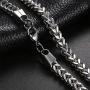 LuxglitterLin Miami Cuban Link Chain Necklace for Men Women 4mm to 6mm Wide 18''-30'' long Curb Chain Stainless Steel Hip Hop Jewelry