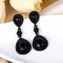 BriLove Womens Wedding Bridal Crystal Teardrop Infinity Figure 8 Dangle Earrings