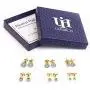 UHIBROS Stainless Steel Stud Earrings Set Hypoallergenic Cubic Zirconia 18K White Gold 316L CZ Earring 6 Pairs 3-8mm UHIBROS Stainless Steel Stud Earrings Set Hypoallergenic Cubic Zirconia 18K White Gold 316L CZ Earring 6 Pairs 3-8mm