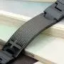 Flongo Mens Vintage Stainless Steel Black Cross English Bible Lords Prayer Link Wrist Bracelet for Men