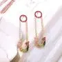 Paperclip Drop Earrings Colorful Rhinestone Pearl Safety Pin Dangle Earrings Elegant Gold Tone Statement Stud Earrings For Women Girls Paperclip Drop Earrings Colorful Rhinestone Pearl Safety Pin Dangle Earrings Elegant Gold Tone Statement Stud Earrings For Women Girls