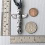 Surfer Tribal Jewelry Totem Pole Tiki Hawaiian Maori Polynesian Aztec Maya Native American Indian Alaskan Eskimo African Protection Amulet Pewter Mens Pendant Necklace Charm men Black Adjustable Cord