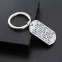 Zuo Bao Inspriational Gifts Graduation Keychain Dog Tag Keychain Gift to Son and Daughter If I Could Give You One Thing in Life