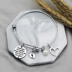 New Mom Bracelet Pregnancy Footprints Jewelry Sometimes The Smallest Things Take Up The Most Room in Your Heart Mommy to Be Gift