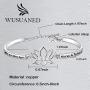 WUSUANED Spiritual Bracelet Every Morning We are Born Again Buddha Quote Jewelry Inspirational Gift