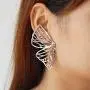 TIANHONGYAN Bohemian Hollow Butterfly Earrings Unique simple Butterfly wing Stud Lightweight Boho Dangle Drop Earrings for Women Girls Jewelry