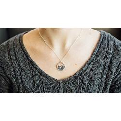 Rosa Vila Vintage Round Wave Necklace, Ocean Jewelry for Women, Ocean Necklace, Go with The Waves Beachy Necklaces