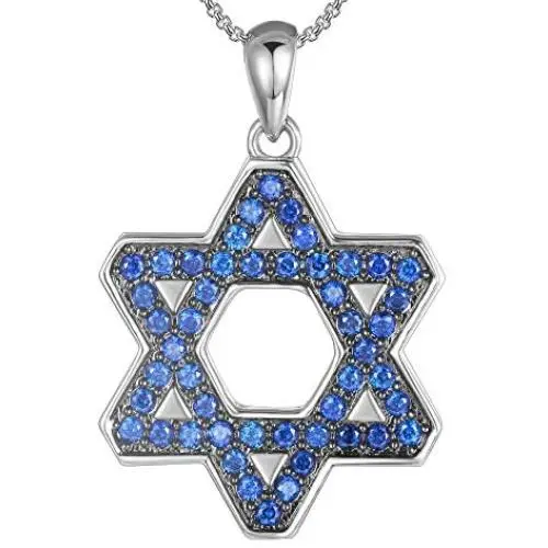Jewish Necklace Jewelry For Women Men Protection Stainless Steel Star Of David Pendant Hebrew Judaica Israeli