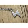 VNOX Vintage Antique Stainless Steel Lightning Bolt Pendant Necklace for Men Women,Free Chain 20 Inches VNOX Vintage Antique Stainless Steel Lightning Bolt Pendant Necklace for Men Women,Free Chain 20 Inches