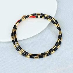 KELITCH Lucky Choker Necklaces Multicolor Enamel Beaded Necklaces Bohemian Multi Strands Bracelets Stretchy Jewelry