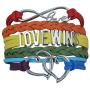 Infinity Collection Gay Pride Bracelet - LGBT Bracelet, Gay Pride Jewelry, Rainbow Pride Bracelet & Perfect Gay Pride Gifts
