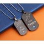 SunnyHouse Jewelry His & Hers Matching Set Titanium Stainless Steel His Angel Her Demon Couple Pendant Necklace in a Gift Box