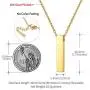 FaithHeart Cremation Urn Necklace, Women Men Stainless Steel/Gold Plated Memento Jewelry, Pet Ashes/Perfume/Pill Keepsake Waterproof Pendant Necklace for Memory- Customize Available