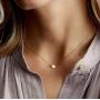 Dainty Initial Necklace Letters A to Z 26 Alphabet Heart Pendant Necklace,Valentines Day Gifts for Her, 14K Real Gold Plated Personalized Necklace for Girl Women