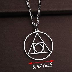 CENWA Hermetic Seal of Light Symbol Alchemy Jewelry Alchemy Elixir of Life Symbol Charm Pendant Jewelry Alchemy Symbol Pendant Necklace