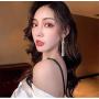 YUNXI Long Geometric Drop Earrings Luxury Gold Silver Color Rectangle Rhinestone Earring for Women Party Jewelry Gift
