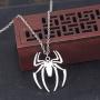RTY Lightweight Stainless Steel Spider Pendant Necklace Charm Spider Man Clavicle Necklace Boy Cosplay Accessories
