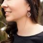 Montana Silversmiths Sunlit Scalloped Window Earrings