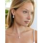 Mariell Pear Shaped CZ Teardrop Necklace and Earrings Set - Wedding Jewelry for Brides & Bridesmaids