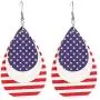 American Flag Leather Earrings Teardrop Dangle Drop Leaf Earrings Big Lightweight Faux Leather Handmade Earrings Glitter Fashion Jewelry American Flag Leather Earrings Teardrop Dangle Drop Leaf Earrings Big Lightweight Faux Leather Handmade Earrings Glitter Fashion Jewelry