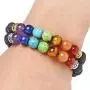 Zuo Bao 7 Chakra Natural Stone Yoga Bracelet 8mm Nature Stone Braided Rope Healing Yoga Bead Rope Necklace Zuo Bao 7 Chakra Natural Stone Yoga Bracelet 8mm Nature Stone Braided Rope Healing Yoga Bead Rope Necklace