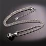 U7 Soccer/Basketball/Rugby/Tennis Racket Necklace Stainless Steel/18K Gold Plated Spiga Chain & Pendant,Men Boys Jewelry