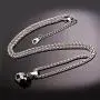 U7 Soccer/Basketball/Rugby/Tennis Racket Necklace Stainless Steel/18K Gold Plated Spiga Chain & Pendant,Men Boys Jewelry