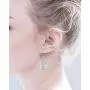 Sterling Silver Filigree Minimalist Design Of Peacock Dangle Drop Earrings For Sensitive Ears By Renaissance Jewelry
