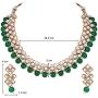 Aheli Stylish Bollywood Wedding Party Wear Necklace Earring Set Indian Ethnic Traditional Jewelry for Women